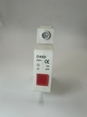 Luz Piloto Rojo 220VAC Riel DIN - Cirkon Electric - CKE-LP-RED-DIN