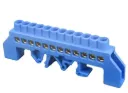 Regleta Neutro 12 Conexiones, 63A, a riel DIN - Cirkon Electric - CKE-R-PE-12P-63A