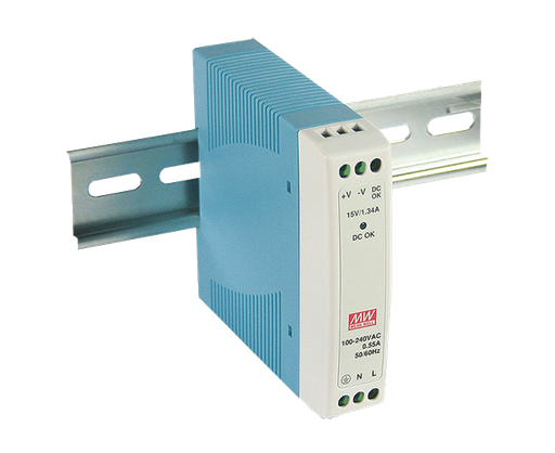 [MDR-10-24] Fuente de Poder Mean Well - Riel DIN - 24VDC - 0.42A - 10W