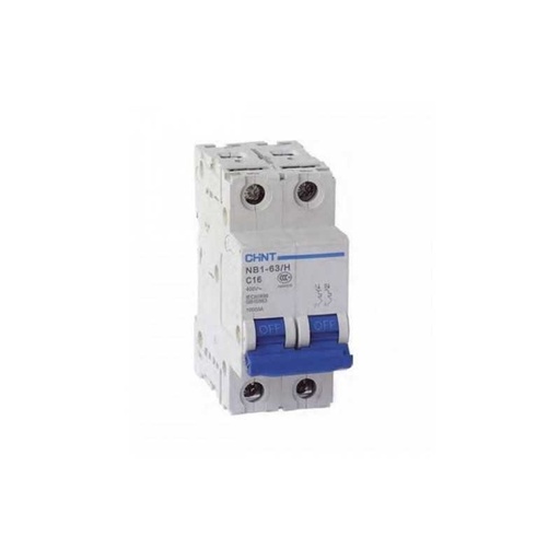 [07036202CH] Interruptor industrial 2Px2A 10kA Curva C , IEC60947-2 - CHINT - 07036202CH